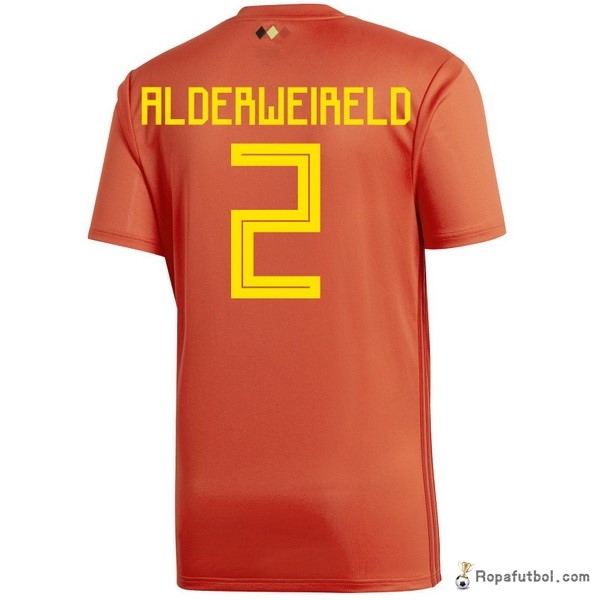 Camiseta Belgica Replica Primera Ropa Alderweireld 2018 Rojo